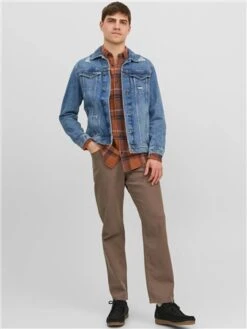 Jack & Jones Cambridge Brown / Brown Comfort Fit Casual Shirt -Jack & Jones Store 28945 2