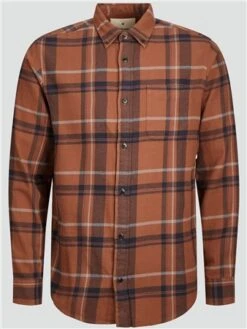 Jack & Jones Cambridge Brown / Brown Comfort Fit Casual Shirt
