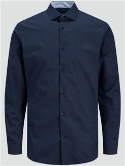 Jack & Jones Blue / Perfect Navy Slim Fit Shirt