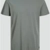 Jack & Jones Grey / Sedona Sage Plain Crew Neck T-Shirt