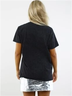 Missi London Acid Wash Charcoal Skull Print T-Shirt -Jack & Jones Store 28966 3