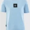 11 Degrees Powder Blue Junior Large Logo Graphic T-Shirt