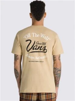 Vans Taos Taupe Gas Station Logo T-Shirt -Jack & Jones Store 28982 3
