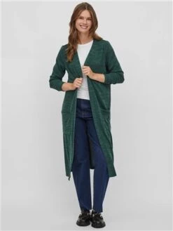 Vila Pine Needle/Green Long Ril Knit Cardigan 6 Vila Pine Needle/Green Long Ril Knit Cardigan -Jack & Jones Store 28988 2
