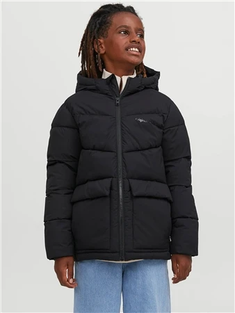 Jack & Jones Black Junior Puffer Jacket 4 Jack & Jones Black Junior Puffer Jacket - Image 4