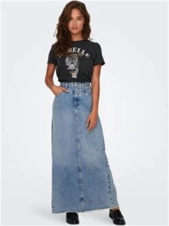 Only Black / Phantom Lucy O Neck T-Shirt With Print -Jack & Jones Store 29007 2