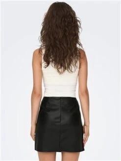 Only Black / Black Leni Mini Skirt With Slit -Jack & Jones Store 29031 3