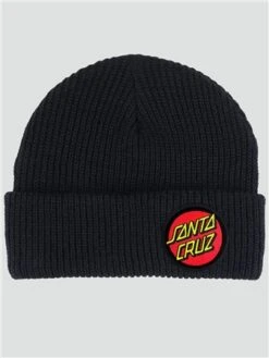 Santa Cruz Black Classic Dot Beanie