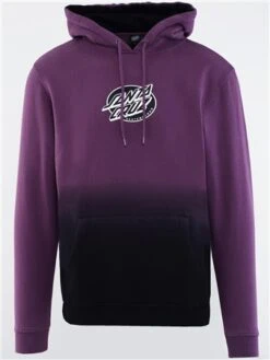 Santa Cruz Grape Dip Dye Mono Lined Oval Dot Front Hood