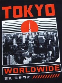 Dv8 Black Tokyo Printed Overhead Hoody -Jack & Jones Store 29050 2