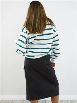 Saint Genies Black Midi Cargo Skirt -Jack & Jones Store 29058 3