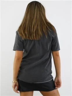 Missi London Acid Wash Charcoal Skull Rose Print T-Shirt -Jack & Jones Store 29059 3