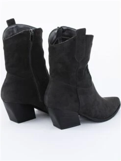 Krush Black Faux Suede Cowboy Boot -Jack & Jones Store 29073 3