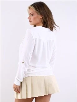 Veromoda Snow White Bumpy Shirt -Jack & Jones Store 29077 3