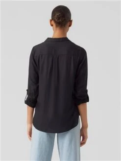 Veromoda Black Bumpy Shirt -Jack & Jones Store 29079 3