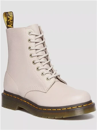 Dr. Martens Dr Martens Vintage Taupe Virginia 1460 Pascal Virginia Leather Lace Up Boots 2 Dr. Martens Dr Martens Vintage Taupe Virginia 1460 Pascal Virginia Leather Lace Up Boots - Image 2