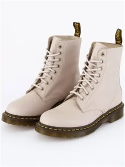 Dr. Martens Dr Martens Vintage Taupe Virginia 1460 Pascal Virginia Leather Lace Up Boots