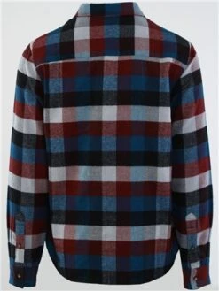 Brave Soul Blue / Black / Red Check Button Through Shirt -Jack & Jones Store 29084 3