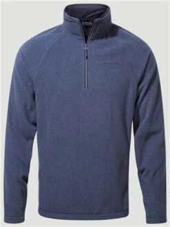 Craghoppers Blue Navy Marl Half Zip Fleece