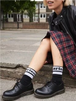 Dr. Martens Dr Martens Black Athletic Logo Organic Cotton Blend 3 Pack Socks -Jack & Jones Store 29100 3