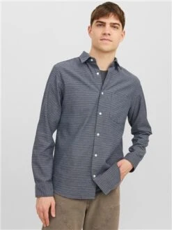 Jack & Jones Blue / Outer Space Comfort Fit Shirt -Jack & Jones Store 29114 3