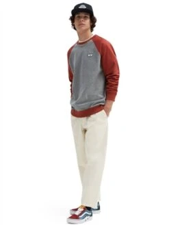 Vans Red, Grey Rutland Iiii Crew Sweatshirt -Jack & Jones Store 29130 2