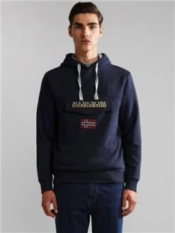 Napapijri Blue Marine Burgee Hoodie -Jack & Jones Store 29132 3