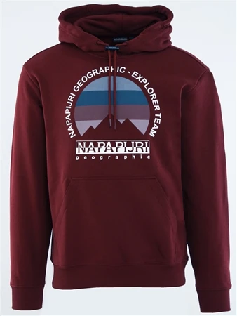 Napapijri Bordeaux Telemark Hoodie 1 Napapijri Bordeaux Telemark Hoodie
