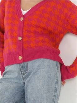 Brave Soul Pink Kimmy Cardigan -Jack & Jones Store 29137 2