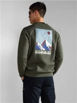 Napapijri Green Depths Telemark Sweatshirt -Jack & Jones Store 29150 3