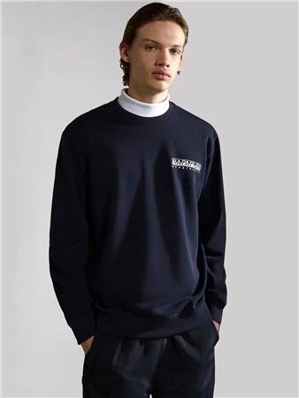 Napapijri Dark Blue Telemark Sweatshirt 2 Napapijri Dark Blue Telemark Sweatshirt - Image 2