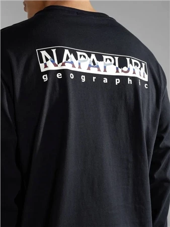 Napapijri Black Telemark Long Sleeve T-Shirt 2 Napapijri Black Telemark Long Sleeve T-Shirt - Image 2