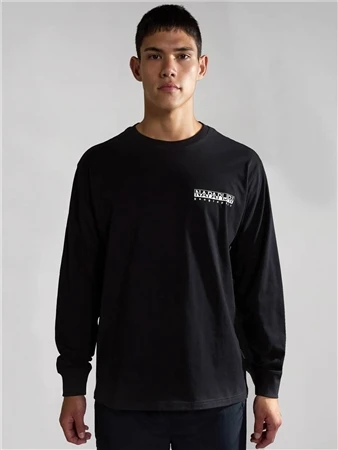 Napapijri Black Telemark Long Sleeve T-Shirt 4 Napapijri Black Telemark Long Sleeve T-Shirt - Image 4