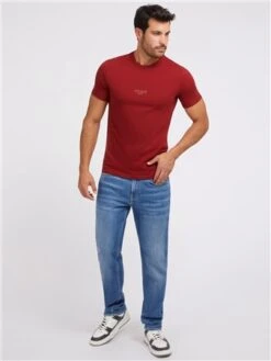 Guess Red Small Logo T-Shirt -Jack & Jones Store 29162 2
