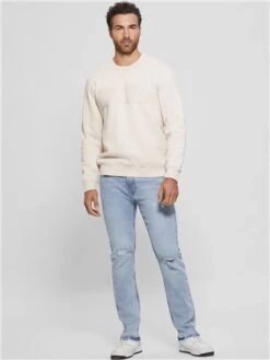 Guess White Front Logo Sweatshirt -Jack & Jones Store 29163 2