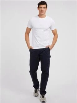 Guess White Front Logo T-Shirt -Jack & Jones Store 29168 2