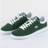Lacoste Dark Green / White Baseshot Suede Trainers