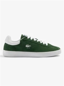 Lacoste Dark Green / White Baseshot Suede Trainers -Jack & Jones Store 29174 2