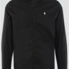 Alex & Turner Black Long Sleeve Stretch Shirt