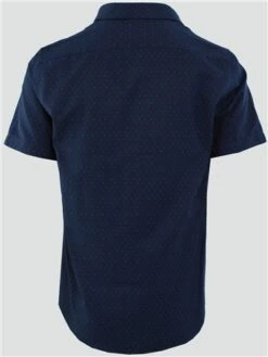 Alex & Turner Navy/Red Pattern Print Short Sleeve Shirt -Jack & Jones Store 29182 3