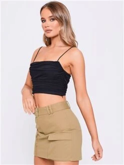 Saint Genies Taupe Sybil Cargo Skirt -Jack & Jones Store 29221 2