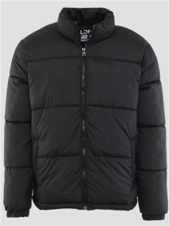 Brave Soul Black Padded Funnel Neck Jacket