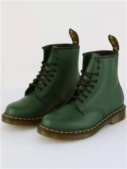 Dr. Martens Dr Martens Green 1460 Smooth Leather Lace Up Boots