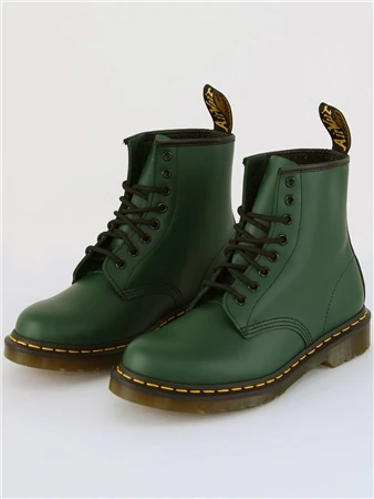 Dr. Martens Dr Martens Green 1460 Smooth Leather Lace Up Boots 1 Dr. Martens Dr Martens Green 1460 Smooth Leather Lace Up Boots