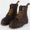 Dr. Martens Dr Martens Dark Brown Jadon Boots Crazy Horse Leather Platforms