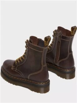 Dr. Martens Dr Martens Dark Brown Jadon Boots Crazy Horse Leather Platforms -Jack & Jones Store 29233 2