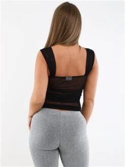 Noisy May Black Angi Short Sleeved Mesh Top -Jack & Jones Store 29241 3