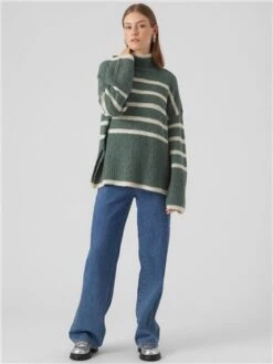 Veromoda Green / Dark Forest Wiona Knitted Pullover -Jack & Jones Store 29242 2