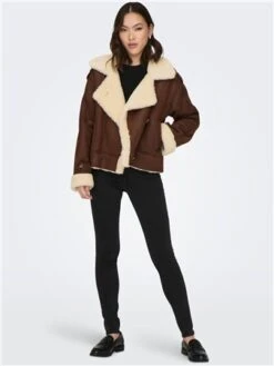 Only Brown / Toasted Coconut Ylva Aviator Bonded Jacket -Jack & Jones Store 29250 2