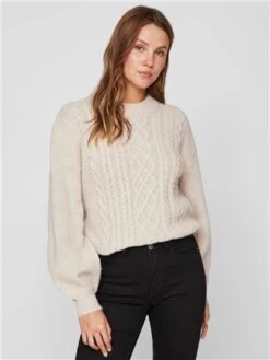 Vila Birch Chinti Cable Knitted Pullover